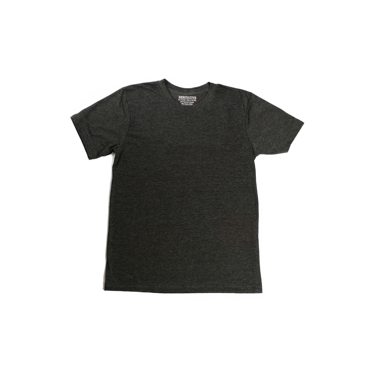 Organic Cotton & Recycled Polyester T-Shirts - Charcoal Heather Grey