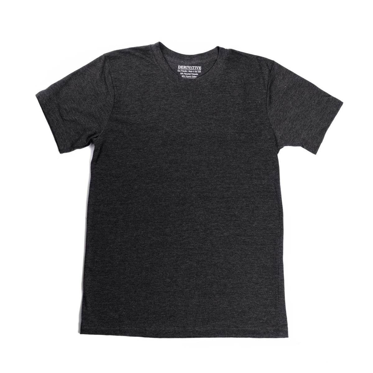 Organic Cotton & Recycled Polyester T-Shirts - Charcoal Heather Grey
