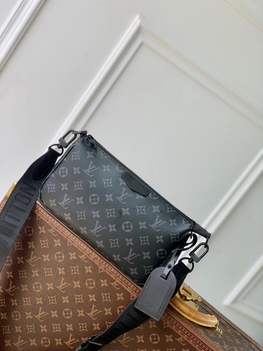 Louis Vuitton Pochette Accessoire XL Monogram Eclipse Men's Bag